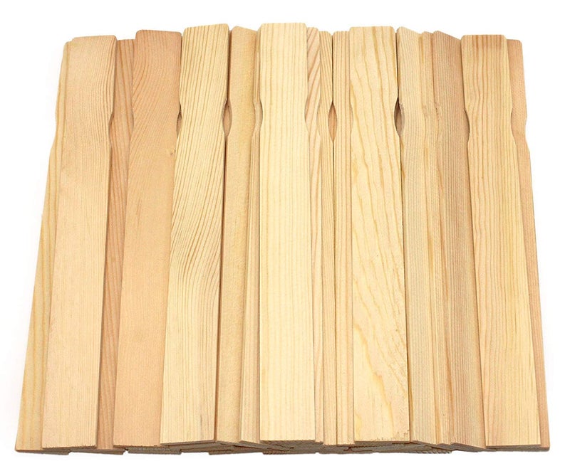 REWISS Wooden Paint Stir Sticks - Rewiss 10 Inch Paint Sticks Stirrers for Paddles Resin or Wood Craft Sticks, Garden and Library Markers(Pack of 50) - Image 1